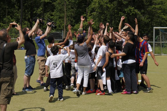 FTK Abschlussturnier 2013: Jubel der Siegermannschaft